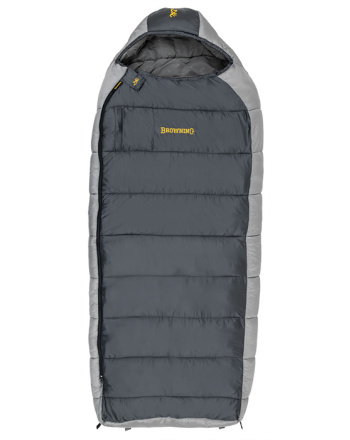 McKinley 0º - Charcoal/Gray - Overhead view of sleeping bag zipped closed